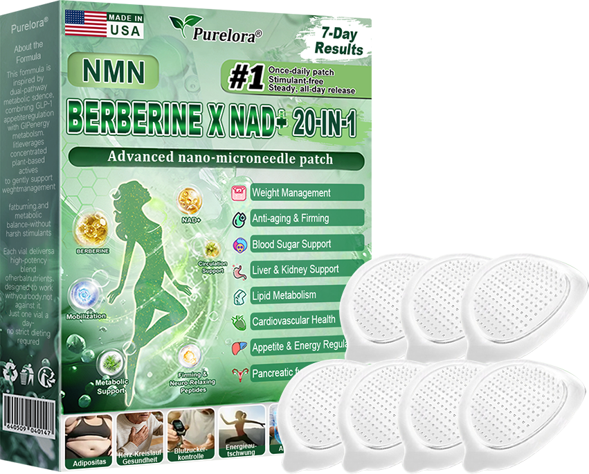 🏥Online Pharmacy | 𝐏𝐮𝐫𝐞𝐥𝐨𝐫𝐚® 𝐍𝐌𝐍 𝐁𝐄𝐑𝐁𝐄𝐑𝐈𝐍𝐄 𝐱 𝐍𝐀𝐃 𝟐𝟎-𝐢𝐧-𝟏 𝐀𝐝𝐯𝐚𝐧𝐜𝐞𝐝 𝐍𝐚𝐧𝐨 𝐌𝐢𝐜𝐫𝐨𝐧𝐞𝐞𝐝𝐥𝐞 𝐏𝐚𝐭𝐜𝐡  (Just once daily, visible changes in 7 days) ✅ Supports weight management, loose skin, diabetes care, sleep apnea, joint comfort, and more