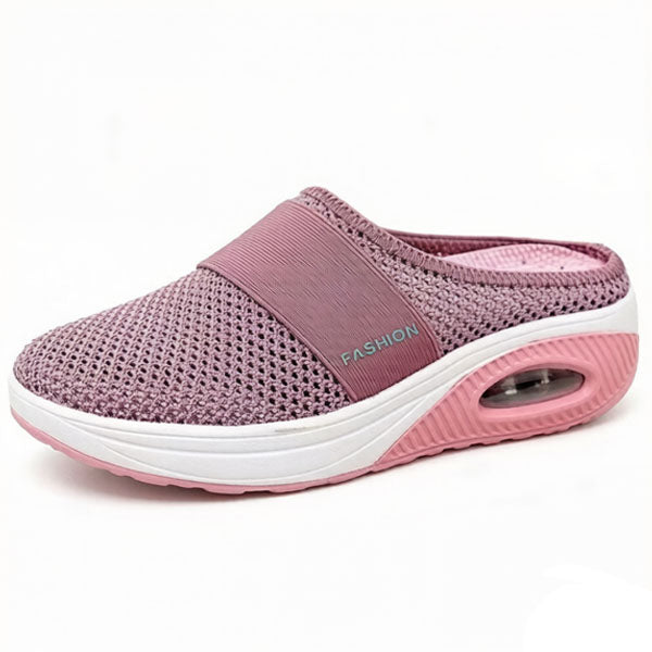 🔥 LAST DAY SALE-80% OFF ✨ BQODQO® Diabetic Air-Cushion Slip-On Walking Shoes, Orthopedic Diabetic Slippers, with Arch-Support for Women